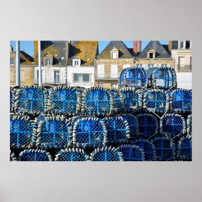 Lobsterdepån i Le Croisic i Frankrike Poster (Framsidan)