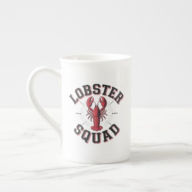 Lobstergänget Benporslin Mugg (Vänster)