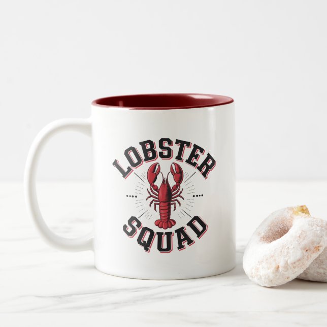 Lobstergänget Två-Tonad Mugg (Med munk)