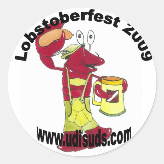 lobstoberfest-dekal runt klistermärke