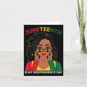Loc Hair Black Woman Junttelfte är mitt oberoende Kort