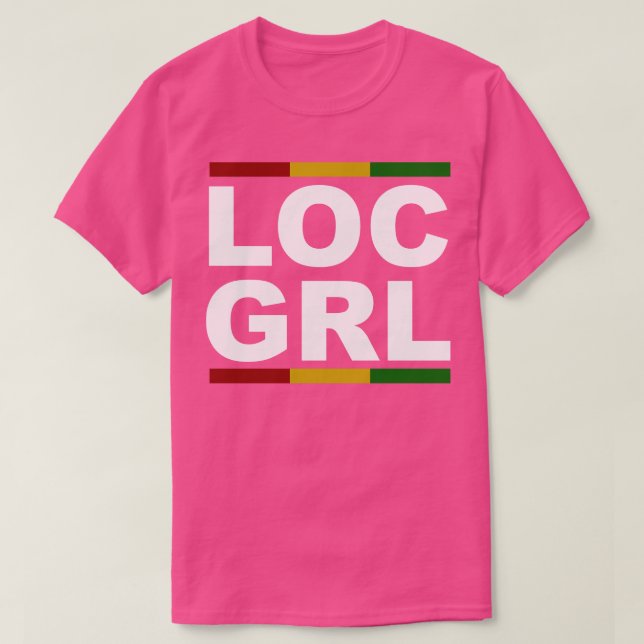 LOC L Locs Dreadlocks T Shirt (Design framsida)