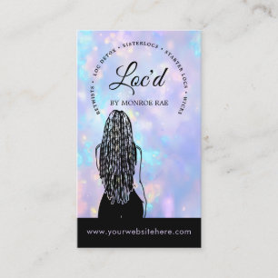 Loc Stylist Beauty Salon Opal Loctitian Visitkort