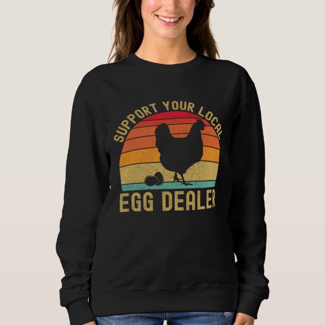 Local Egg Dealer  Egg Peddler Chicken Egg Farmer T Shirt (Framsida)