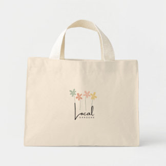 Local Gardens Wildflower Tote Bag – Minimalist Han Mini Tygkasse