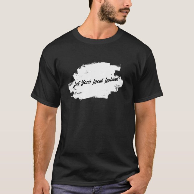 Local Lesbisk Lesbisk par Sarcastic Lesbisk Pri T Shirt (Framsida)
