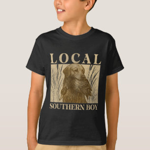 Local Southern Boy Anka jagar Svart lab utomhus T Shirt