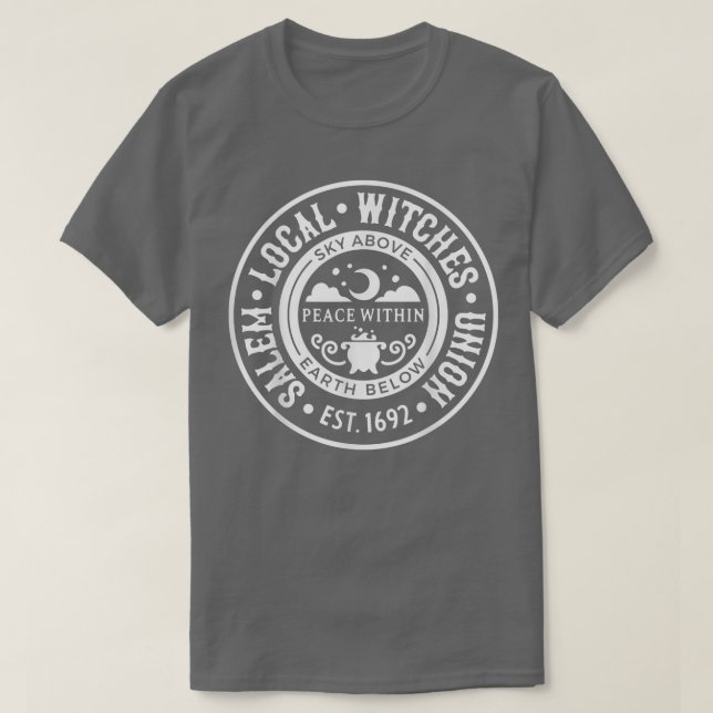 Local Witches Union Salem Women Witch Funny Hallow T Shirt (Design framsida)