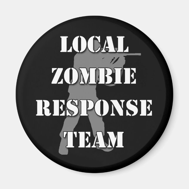 Local Zombie Response Team Magnet (Framsidan)
