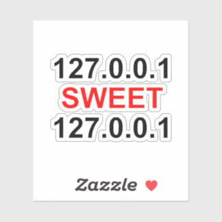 localhost sötlocalhost klistermärken