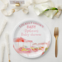 Locally Grown Baby Girl Shower Farmers Market