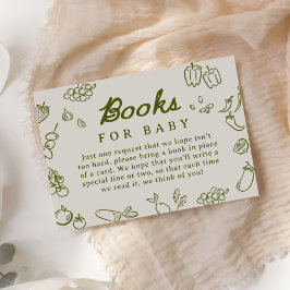 Locally Grown Baby Shower Books for Baby Tilläggskort