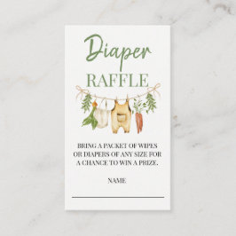 Locally Grown Baby Shower Diaper Raffle Insert Tilläggskort