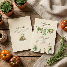 Locally Grown Baby Shower Inbjudningar
