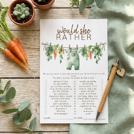 Locally Grown Would She Rather Baby Shower Game