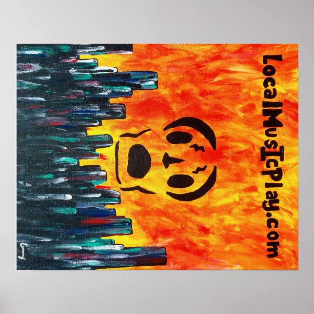 Localmusicplay.com Poster Fire City (Framsidan)