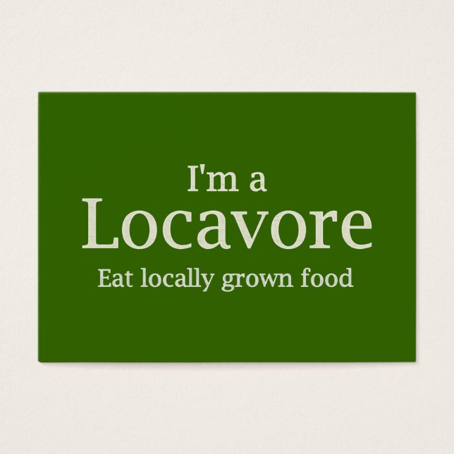 Locavore ~ ATC Visitkort (Framsidan)