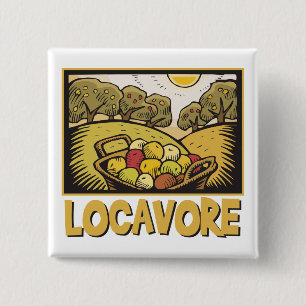 Locavore långsam mat knapp