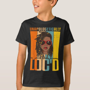 Loc'd Black Queen Melanin Loc'd Hair T Shirt