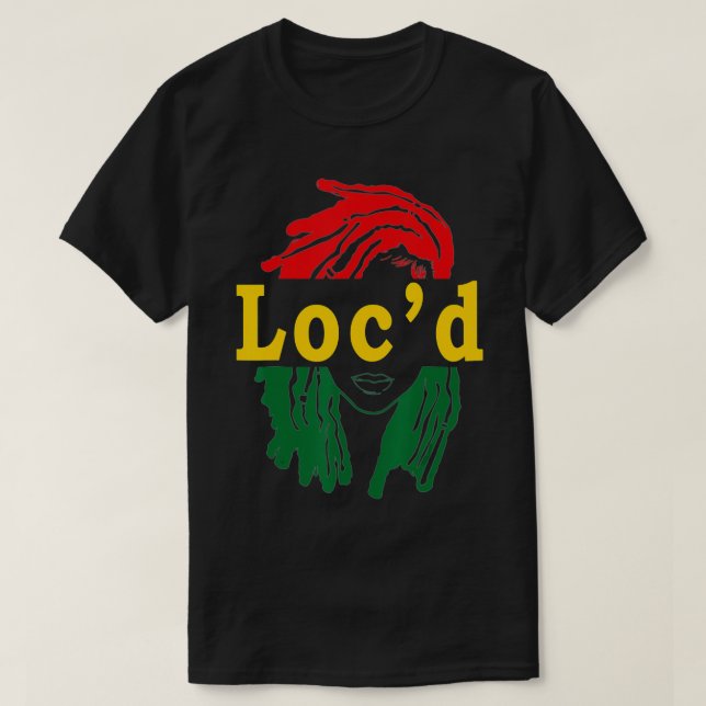 Locd Hair Black Woman Melanin Girl Junelfte T Shirt (Design framsida)