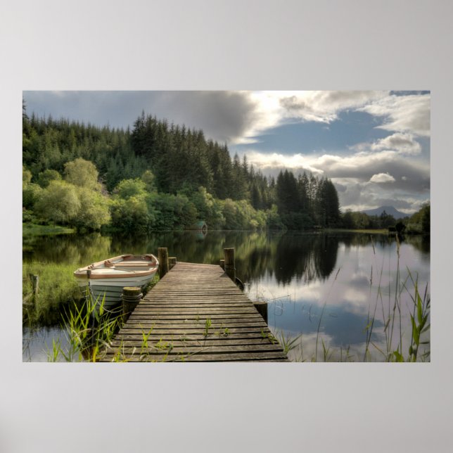 Loch Ard Jetty Poster (Framsidan)