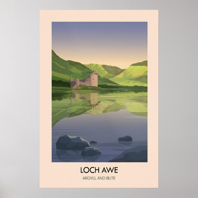 Loch Awe Argyll och Bute Resaaffisch Poster (Framsidan)