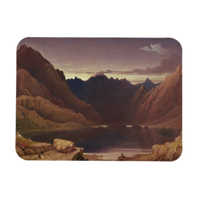 Loch Coruisk, Isle of Skye - Dawn, c.1826-32 (w/c. Magnet (Horisontell)