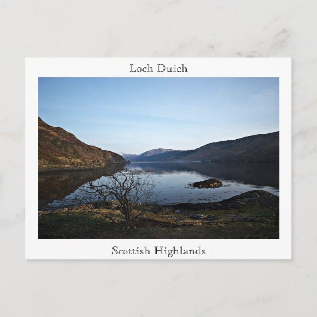 Loch Duich, skotsk... Vykort (Framsida)