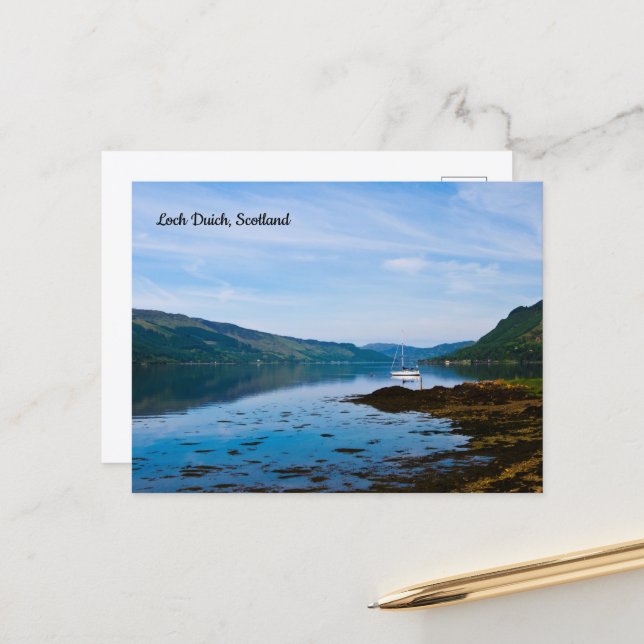 Loch Duich, Skottland vykort (Fram/Back In Situ)