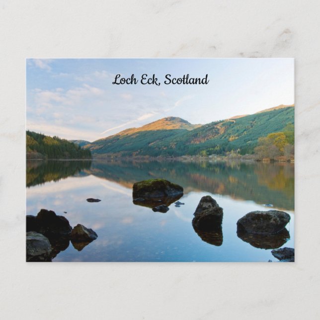 Loch Eck, Skottland vykort (Framsida)