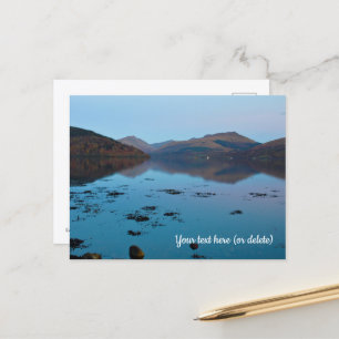 Loch Fyne i blått, Skottland vykort