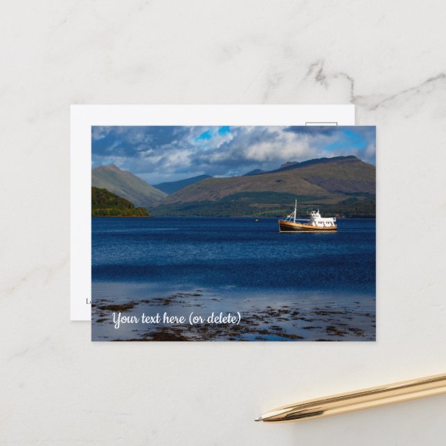 Loch Fyne, Skottland vykort (Fram/Back In Situ)