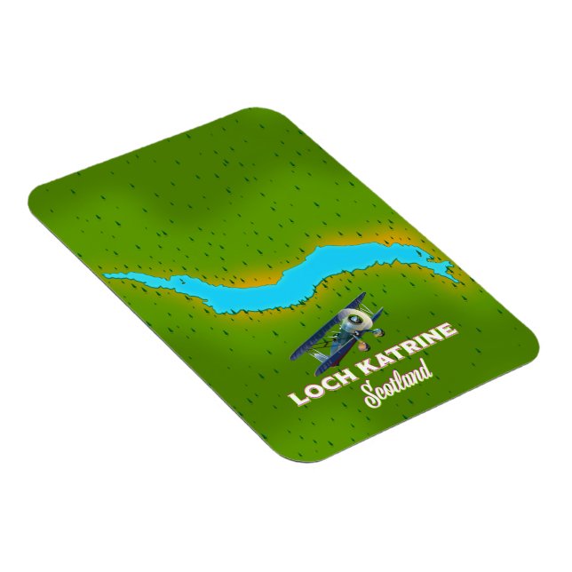 Loch Katrine Skottland reseinformation affisch Magnet (Högersidan)