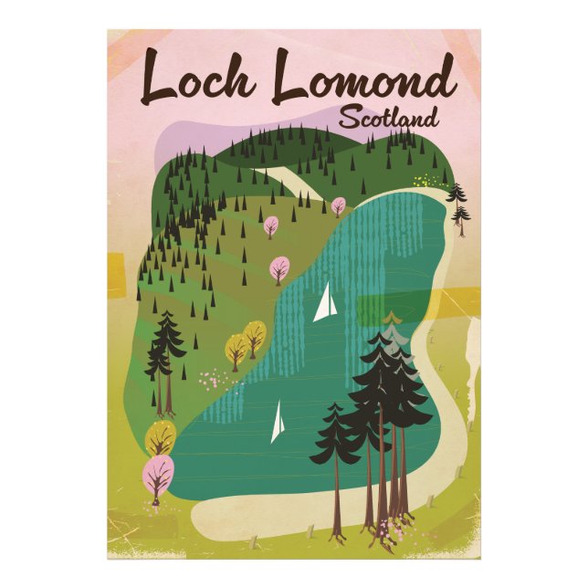 Loch Lamond Scotland Fototryck (Framsidan)