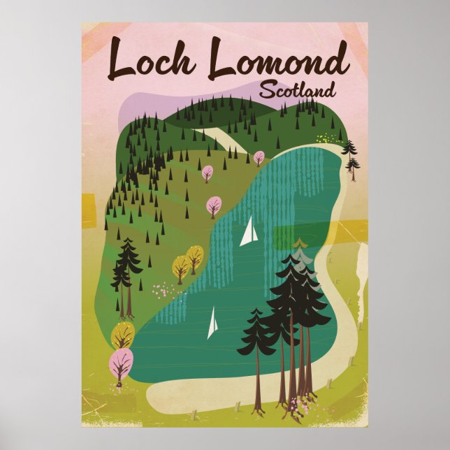 Loch Lamond Scotland Poster (Framsidan)