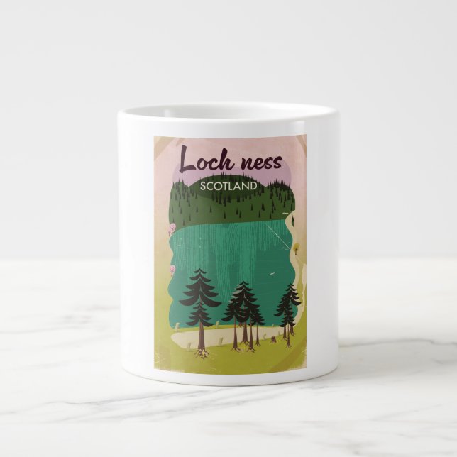 Loch Lamond Skottland Jumbo Mugg (Framsidan)