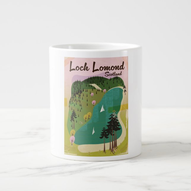Loch Lamond Skottland Jumbo Mugg (Framsidan)