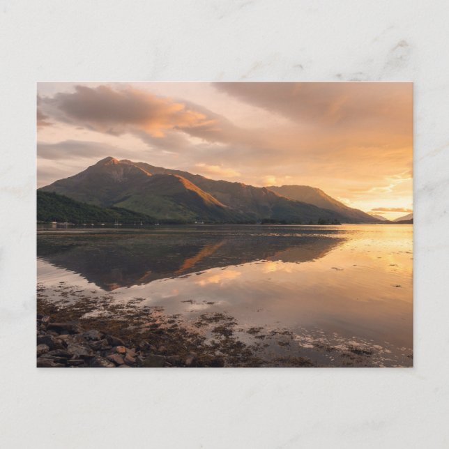 Loch Leven Sunset Helg Vykort (Framsida)