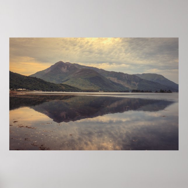 Loch Leven Sunset Poster (Framsidan)