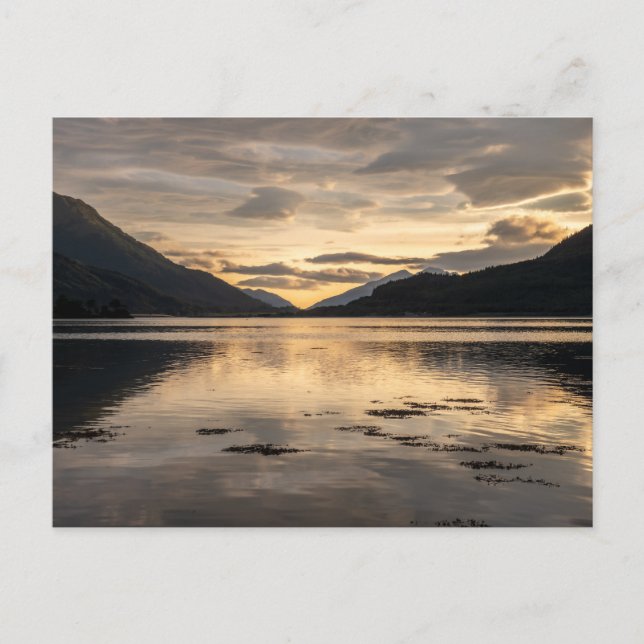 Loch Leven Sunset Vykort (Framsida)