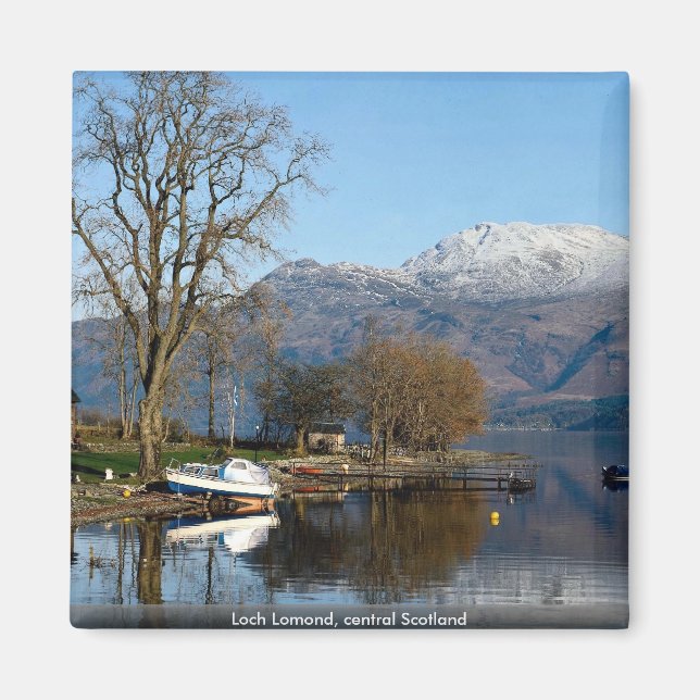 Loch Lomond, centrala Skottland Magnet (Framsidan)