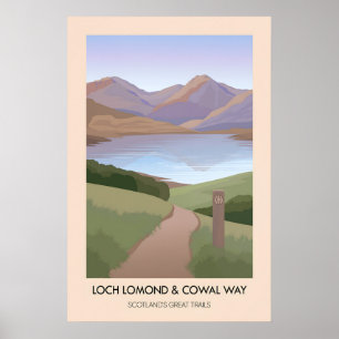Loch Lomond och Cowal Way Scotlands Great Trails Poster