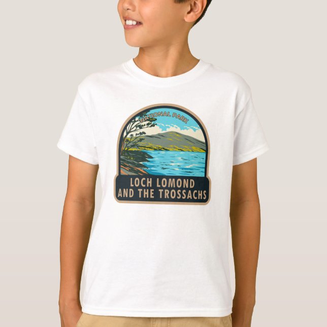 Loch Lomond och Trossachs nationalpark T Shirt (Framsida)