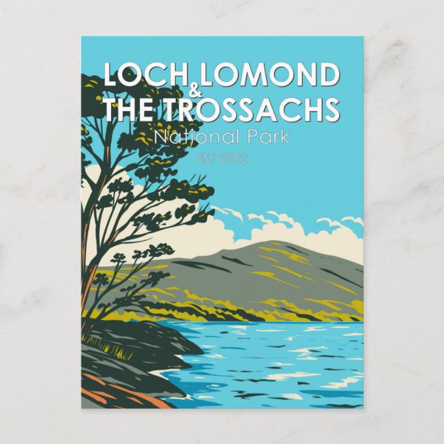 Loch Lomond och Trossachs nationalpark Vykort (Framsida)