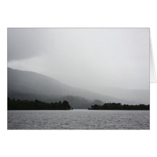 Loch Lomond-scenen. Hälsningskort
