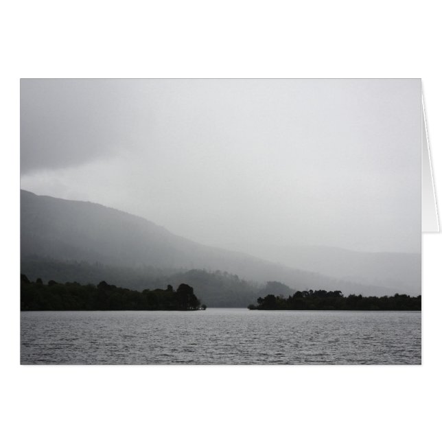 Loch Lomond-scenen. Hälsningskort (Framsidan Horizontal)