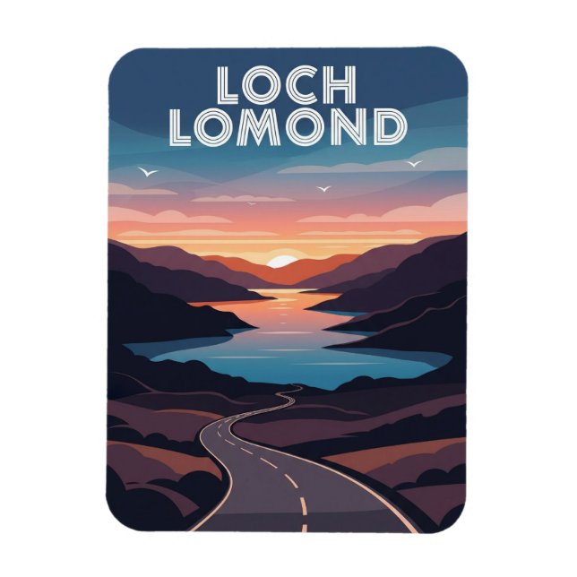 Loch Lomond Scotland Travel Magnet (Vertikal)