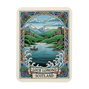 Loch Lomond Skottland Resa Magnet