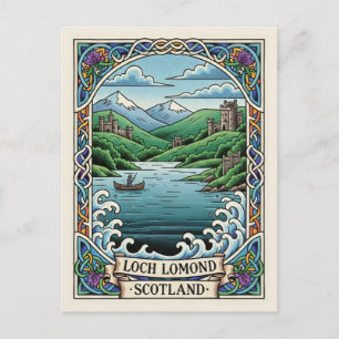 Loch Lomond Skottland Resor Vykort