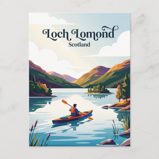 Loch Lomond Skottland Vykort (Framsida)